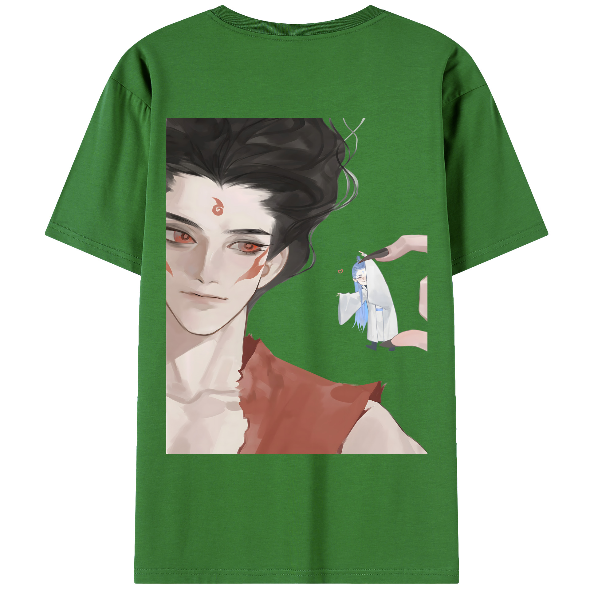 （画像用） Ne Zha 2 ナタ 魔童の大暴れ レディース半袖Tシャツ(バックプリント)